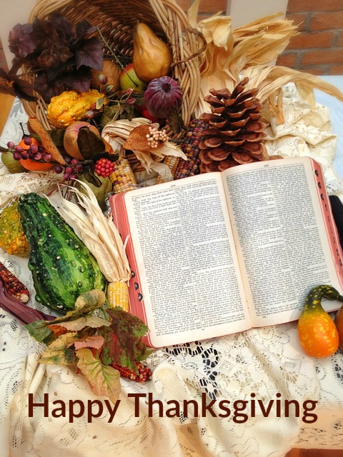 Fall foliage and a Bible