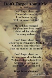 Don't forget about me - poem