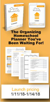 The Organizing Homeschool Planner Launch Sale