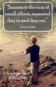 Success is the sum of small efforts repeated day in and day out.
