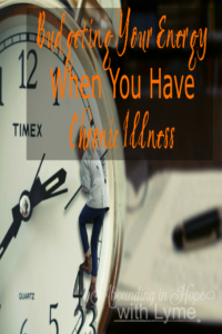 Woman hanging onto to an oversized clock.