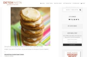 Detoxinista Sugar Cookies