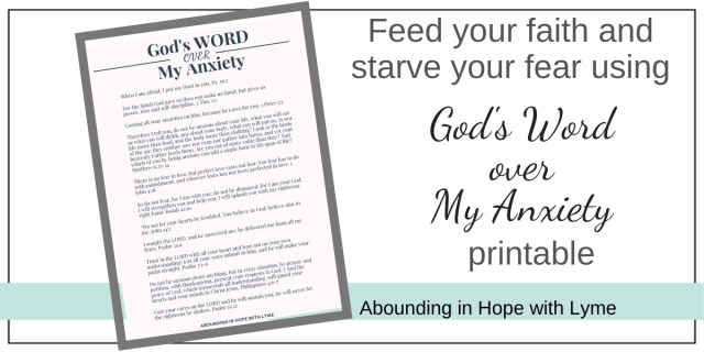 God's Word Over My Anxiety