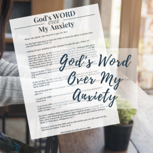 God's Word Over My Anxiety