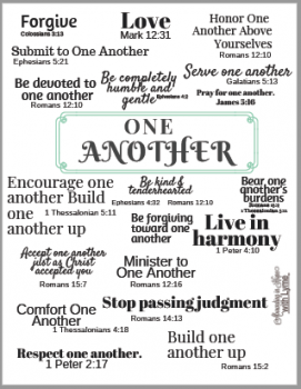 Printable One Another's